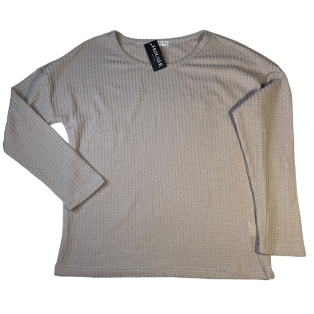 EKouaer Crew Neck Top Womens Size Small